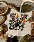 Crane Jackalope modèle de point de croix