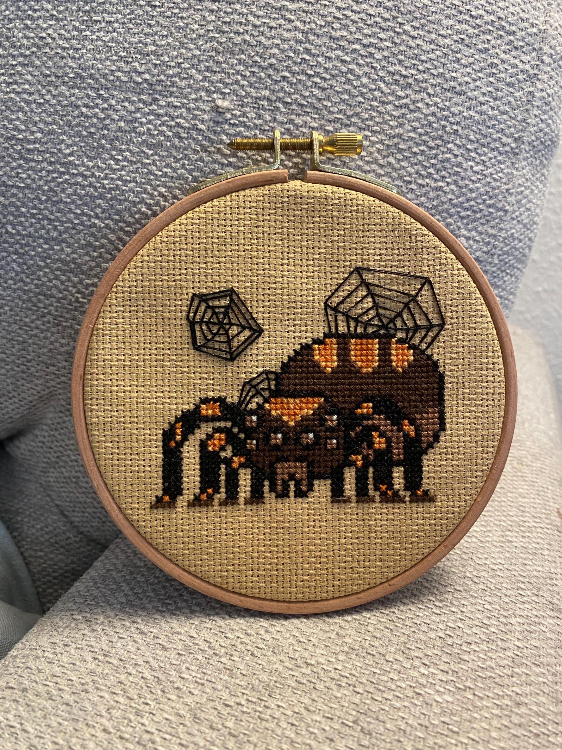 Modèle point de croix araignée pixel art