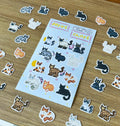 Stickers chats pixel art