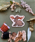 Modèle point de croix jackalope pixel art