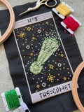 Modèle point de croix comète tarot espace pixel art