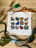 Petits Dinosaures - Modèle Point de Croix PDF
