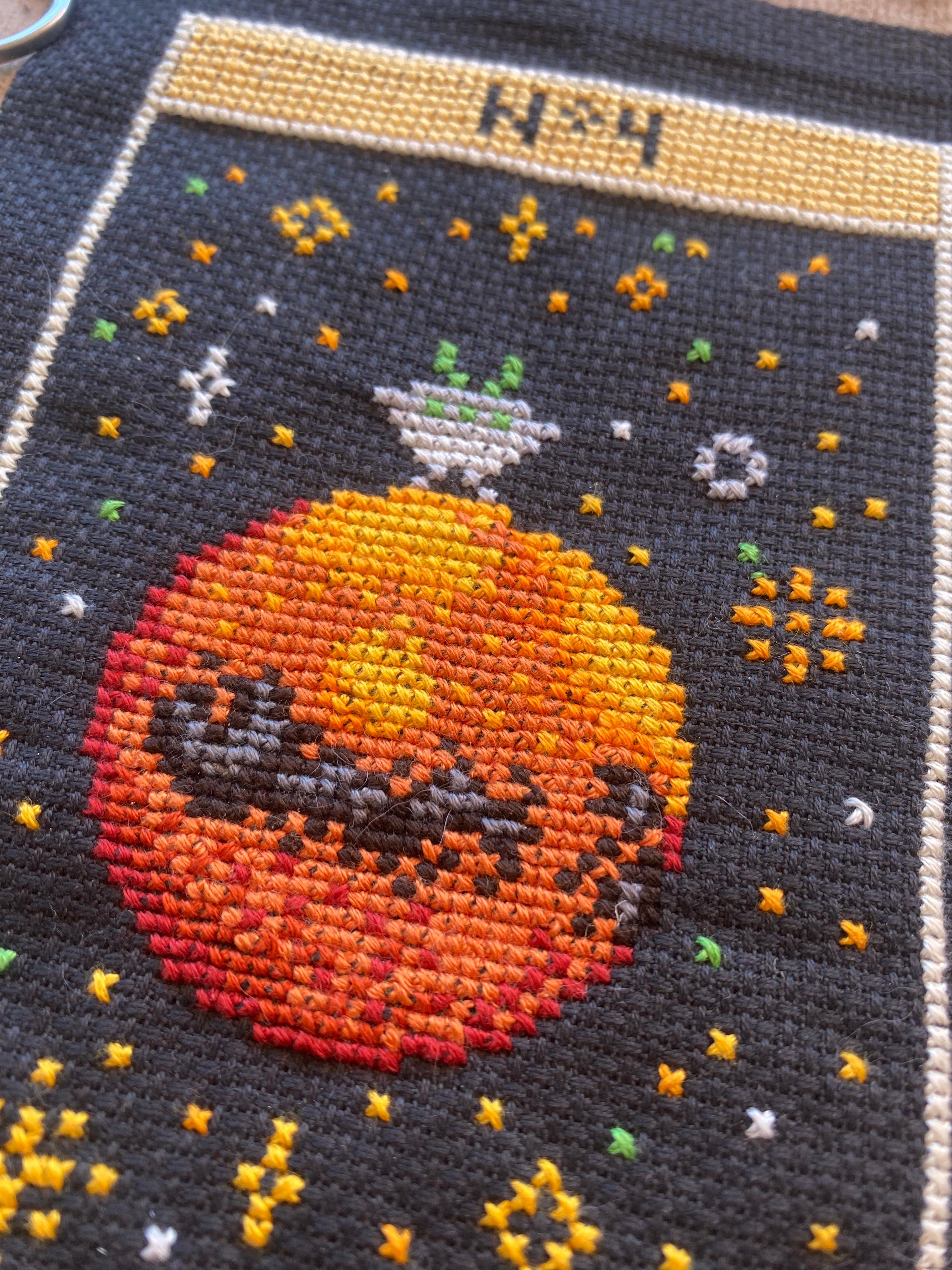 Space Tarot No. 19 - The Sun - Cross Stitch Pattern PDF