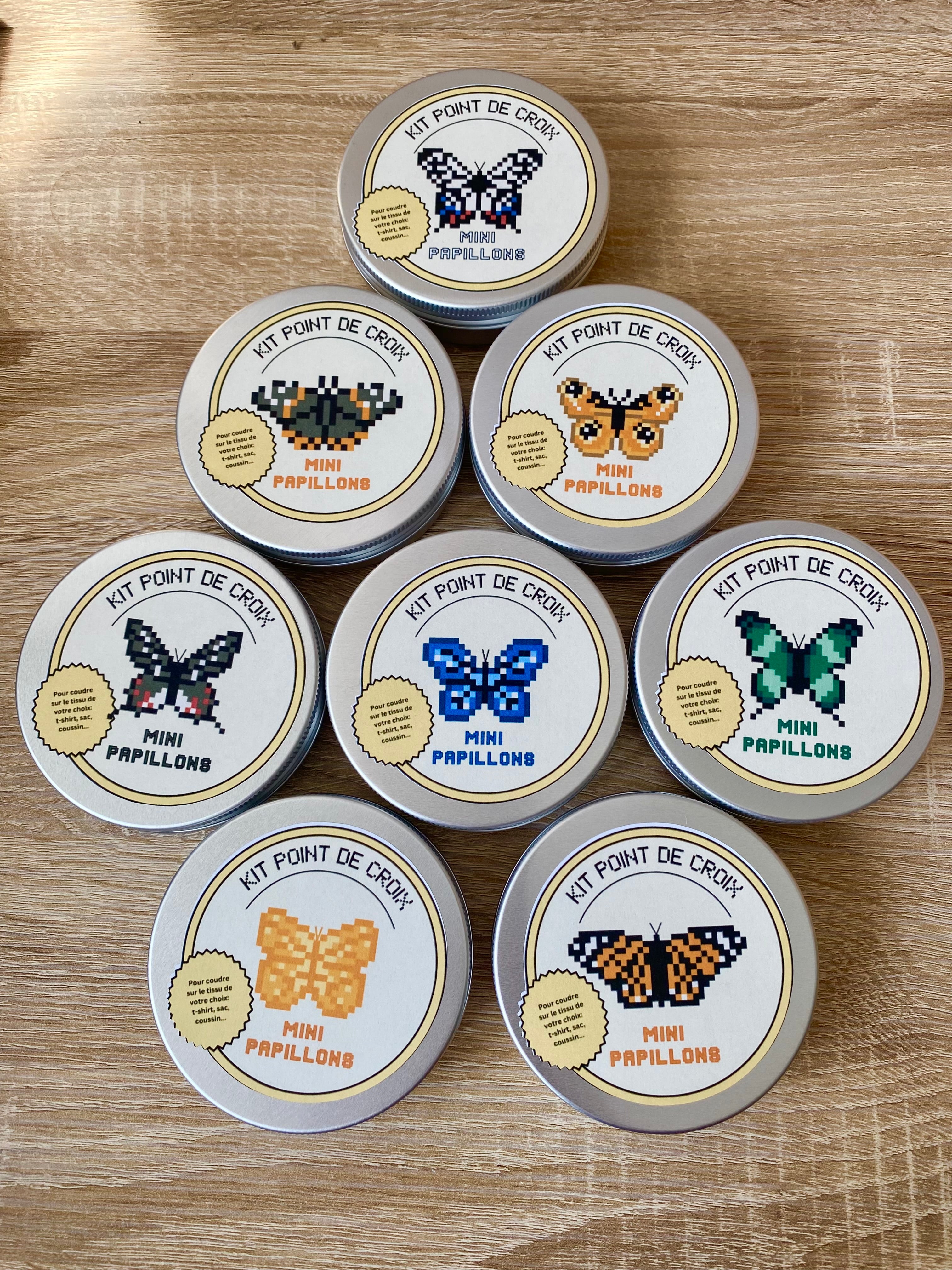 Kit point de croix papillons