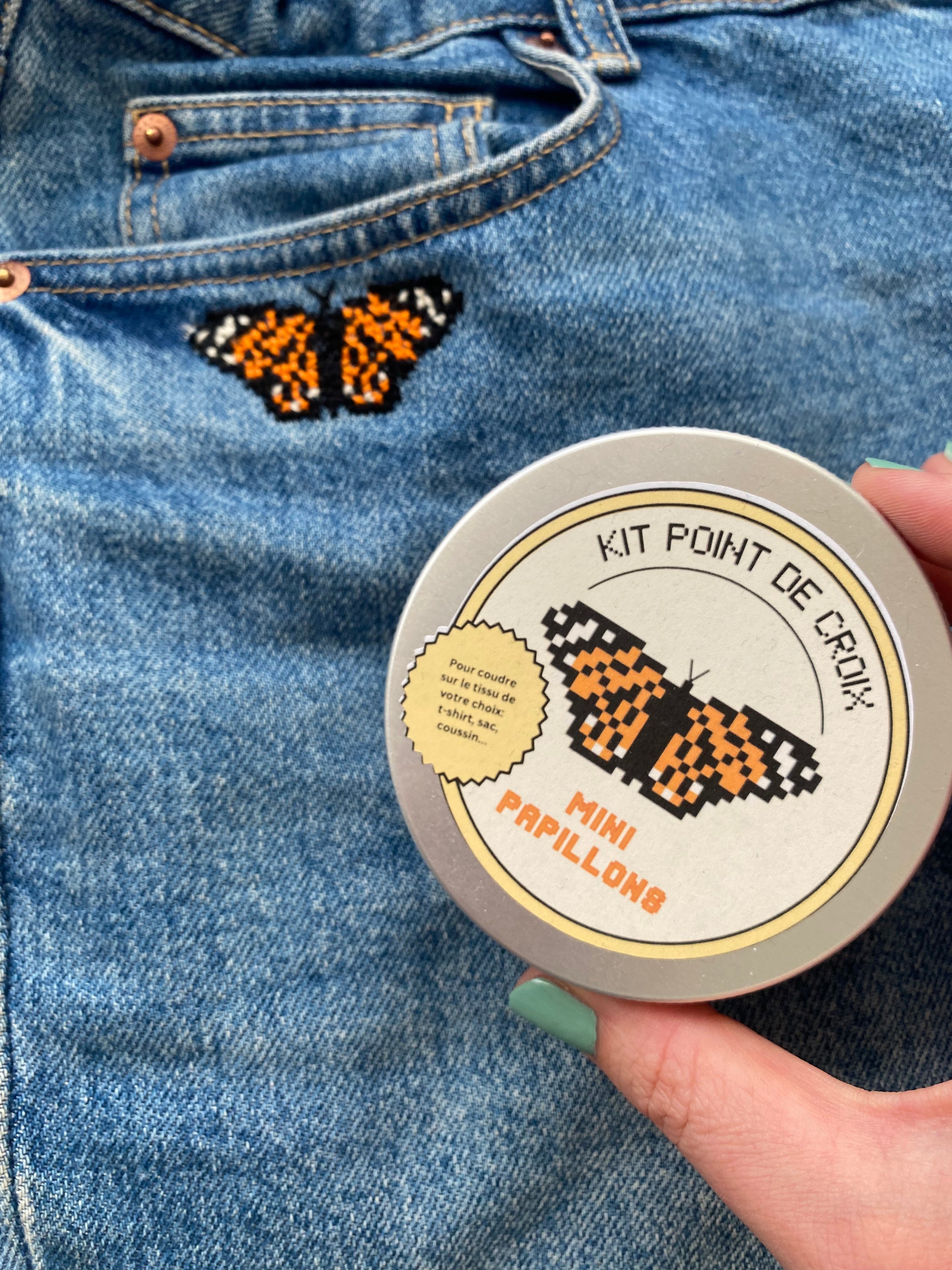 Kit point de croix papillons