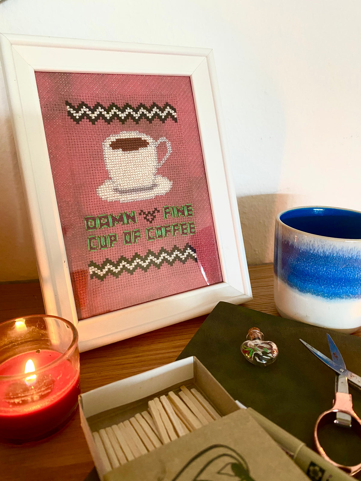 Damn Fine Cup of Coffee - Modèle Point de Croix PDF