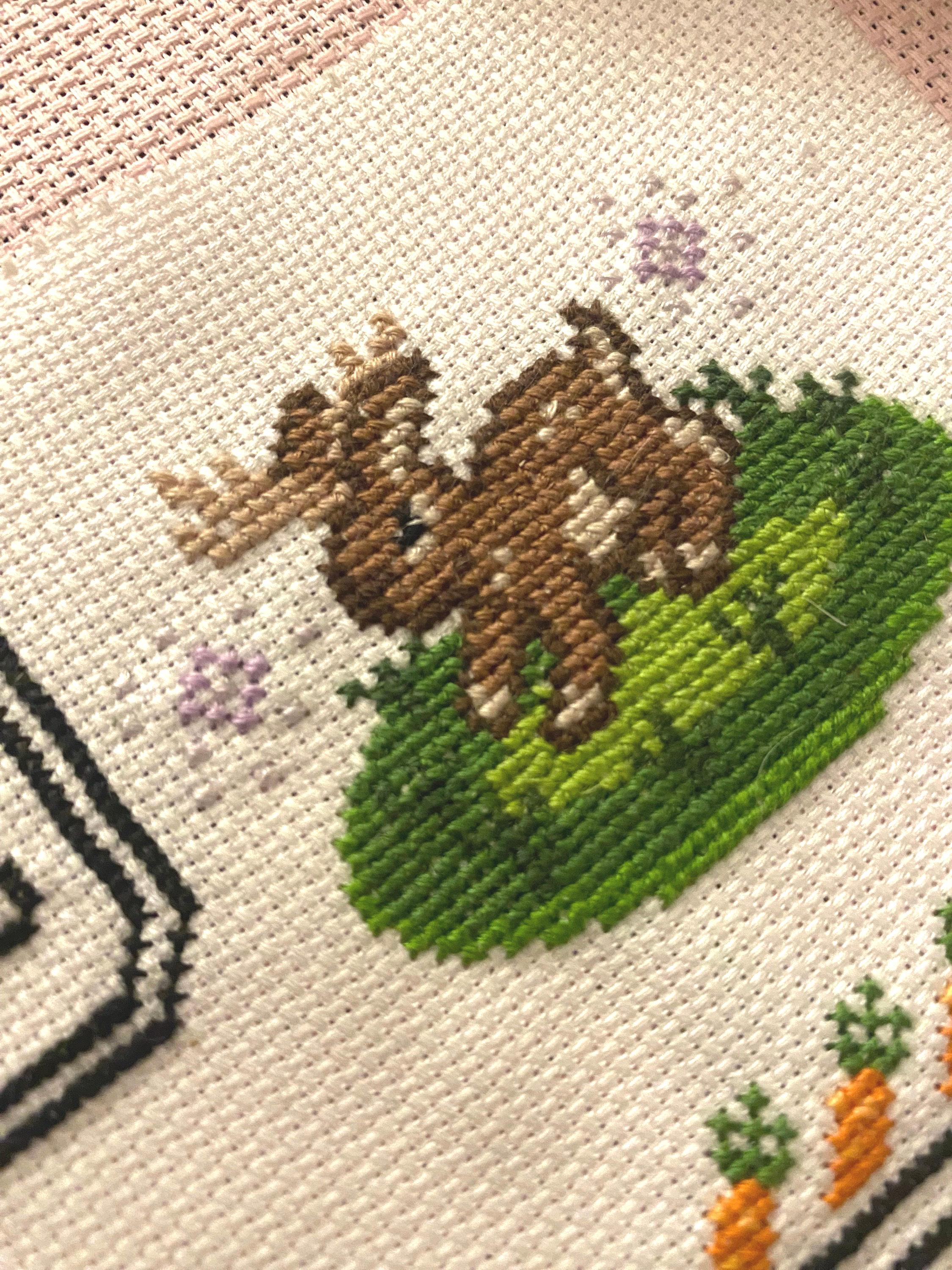 Modèle point de croix jackalope 