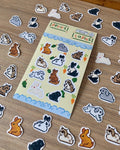 Stickers lapins pixel art