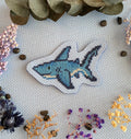 Modèle point de croix requin pixel art