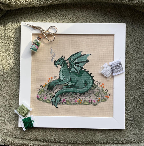 Modèle point de croix dragon